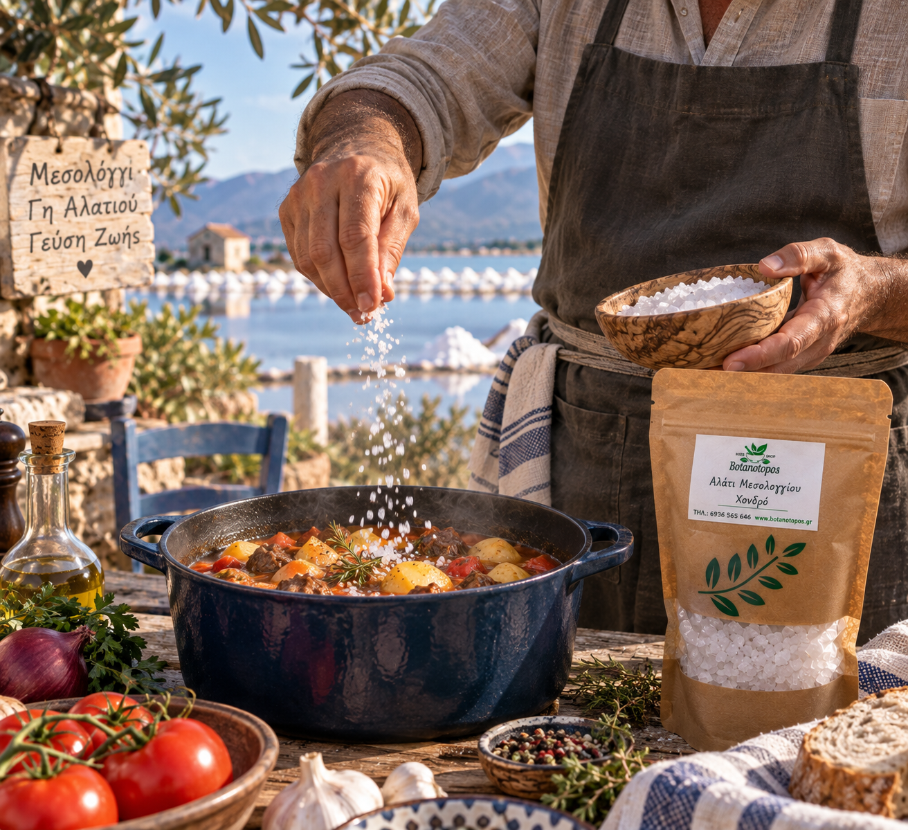Αλάτι Μεσολογγίου Χονδρό – Coarse Messolonghi Sea Salt