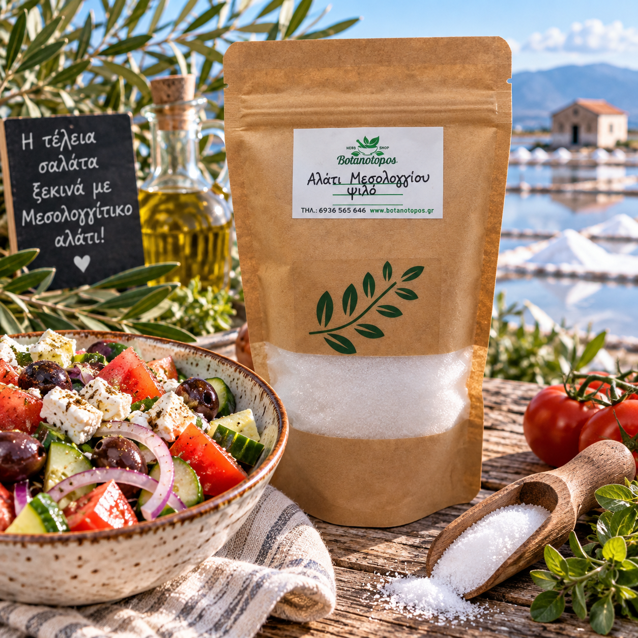 Αλάτι Μεσολογγίου Ψιλό – Fine Messolonghi Sea Salt